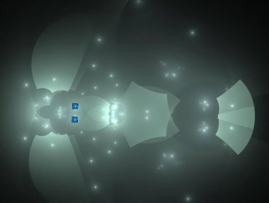 Hayali fraktal arkaplan resmi