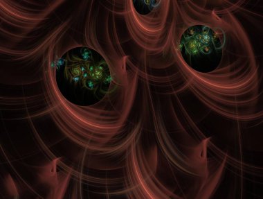 Hayali fraktal arkaplan resmi