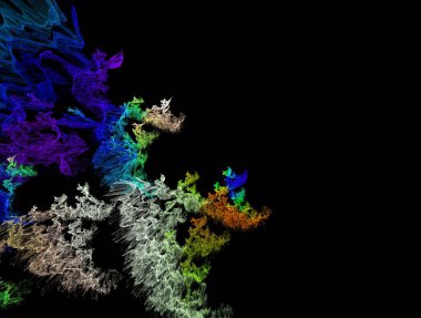 Hayali fraktal arkaplan resmi