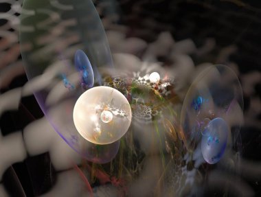 Hayali fraktal arkaplan resmi