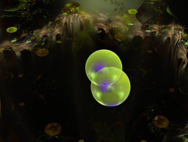 Hayali fraktal arkaplan resmi