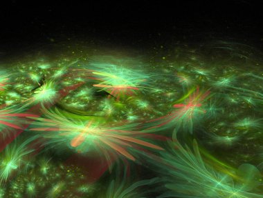 Hayali fraktal arkaplan resmi