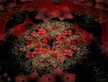 Hayali fraktal arkaplan resmi