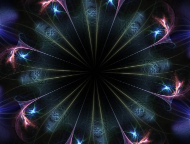 Hayali fraktal arkaplan resmi