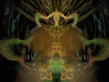 Hayali fraktal arkaplan resmi