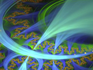 Hayali fraktal arkaplan resmi