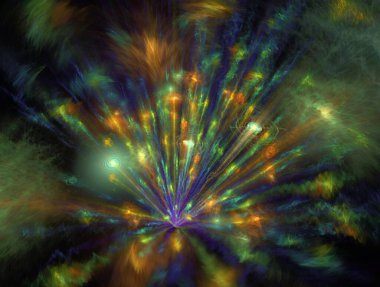 Hayali fraktal arkaplan resmi