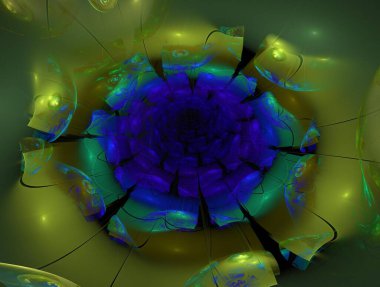 Hayali fraktal arkaplan resmi