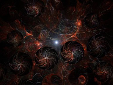 Hayali fraktal arkaplan resmi