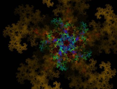 Hayali fraktal arkaplan resmi