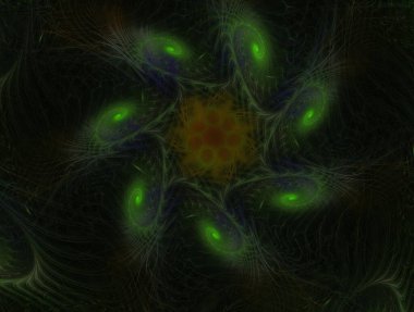 Hayali fraktal arkaplan resmi