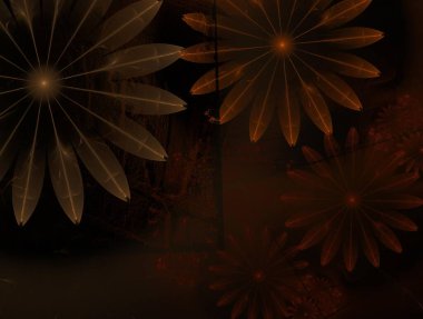 Hayali fraktal arkaplan resmi