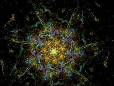 Hayali fraktal arkaplan resmi