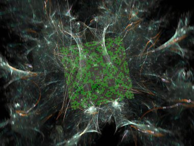 Hayali fraktal arkaplan resmi