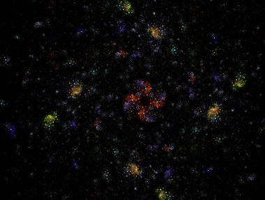 Hayali fraktal arkaplan resmi