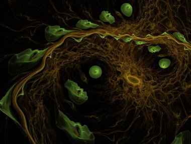 Hayali fraktal arkaplan resmi