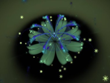 Hayali fraktal arkaplan resmi