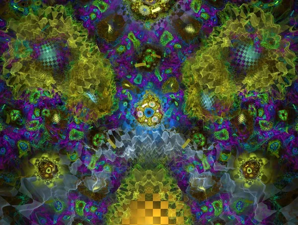 Fond abstrait fractal imaginaire Image — Photo