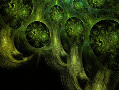 Hayali fraktal arkaplan resmi