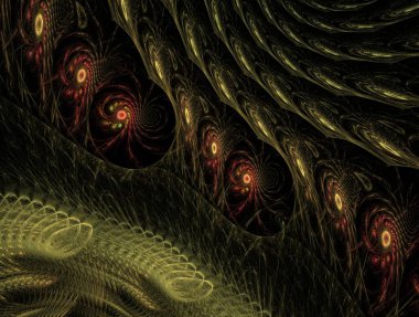 Hayali fraktal arkaplan resmi