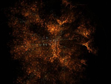 Hayali fraktal arkaplan resmi