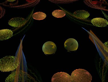 Hayali fraktal arkaplan resmi