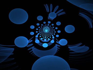 Hayali fraktal arkaplan resmi