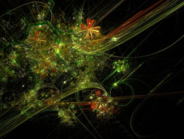 Hayali fraktal arkaplan resmi