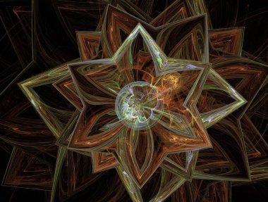 Hayali fraktal arkaplan resmi