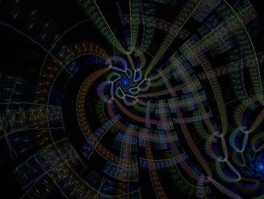 Hayali fraktal arkaplan resmi