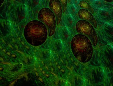 Hayali fraktal arkaplan resmi