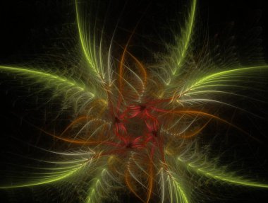 Hayali fraktal arkaplan resmi