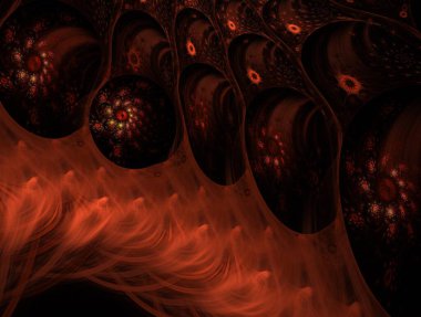 Hayali fraktal arkaplan resmi