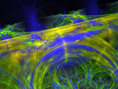 Hayali fraktal arkaplan resmi