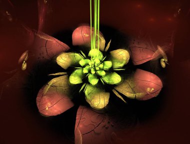 Hayali fraktal arkaplan resmi