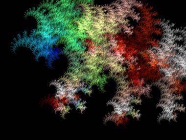 Hayali fraktal arkaplan resmi