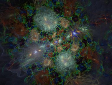 Hayali fraktal arkaplan resmi