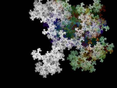 Hayali fraktal arkaplan resmi