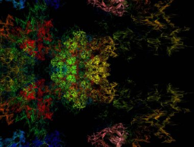 Hayali fraktal arkaplan resmi