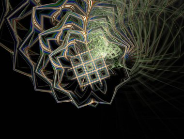 Hayali fraktal arkaplan resmi