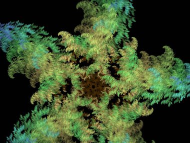 Hayali fraktal arkaplan resmi