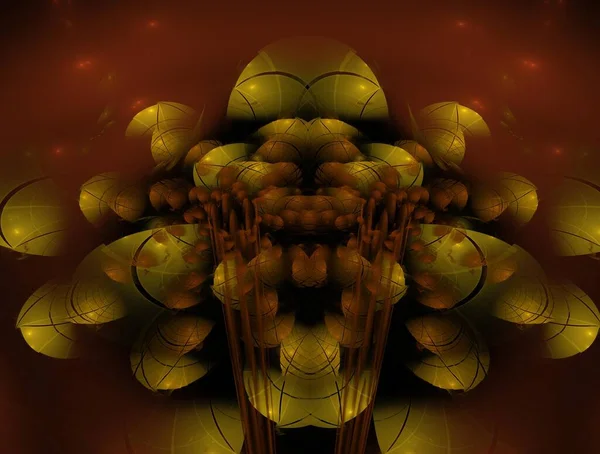 Fond abstrait fractal imaginaire Image — Photo