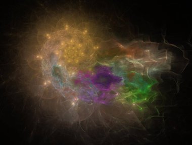 Hayali fraktal arkaplan resmi