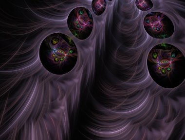 Hayali fraktal arkaplan resmi