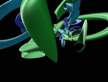 Hayali fraktal arkaplan resmi