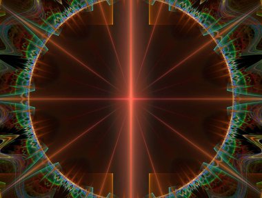 Hayali fraktal arkaplan resmi