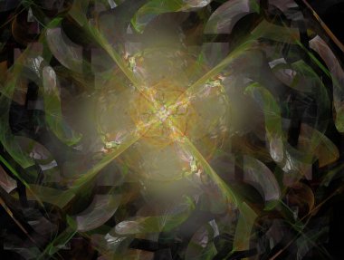 Hayali fraktal arkaplan resmi