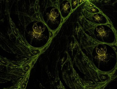 Hayali fraktal arkaplan resmi