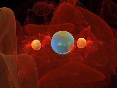 Hayali fraktal arkaplan resmi