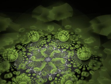 Hayali fraktal arkaplan resmi